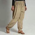 Buy Kalamkari Printed Cotton Elasticated Afghani Salwar Online at iTokri.com