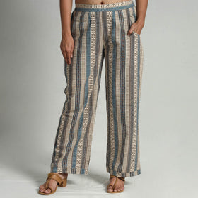  Kalamkari Printed Cotton Elasticated Palazzo 