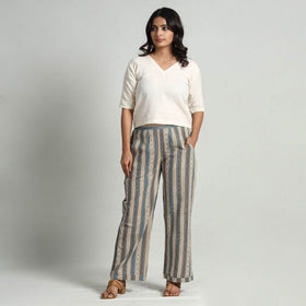  Kalamkari Printed Cotton Elasticated Palazzo 