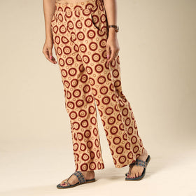  Kalamkari Block Printed Cotton Elasticated Palazzo 