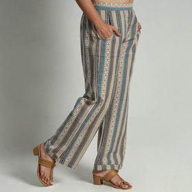  Kalamkari Printed Cotton Elasticated Palazzo 