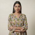  Kalamkari Printed Cotton Flared Kurta For Women