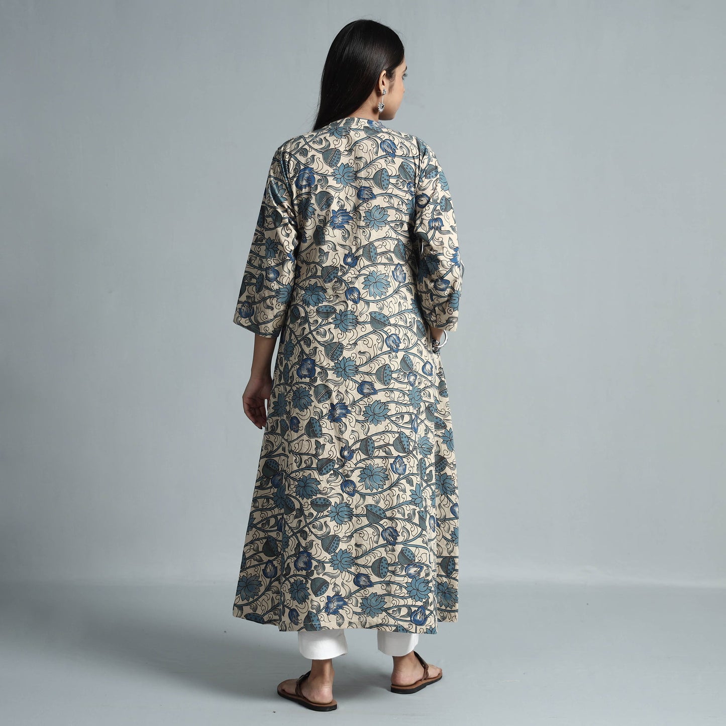  Kalamkari Printed Cotton Kurta For Women