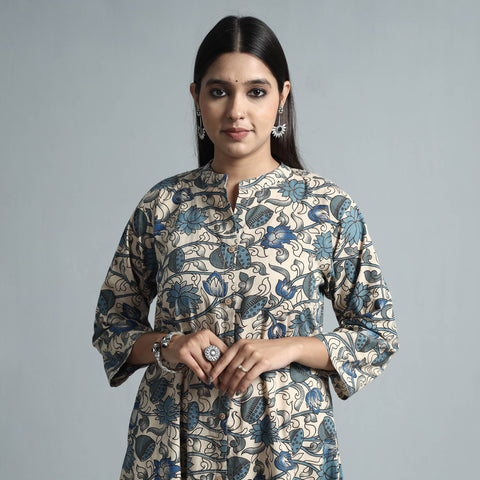  Kalamkari Printed Cotton Kurta For Women