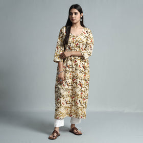  Kalamkari Printed Cotton Kurta For Women