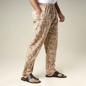 Buy Kalamkari Block Printed Cotton Men’s Pyjama Online l iTokri.com