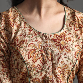 Buy Kalamkari Block Printed Cotton Stitched Blouse Online at iTokri.com