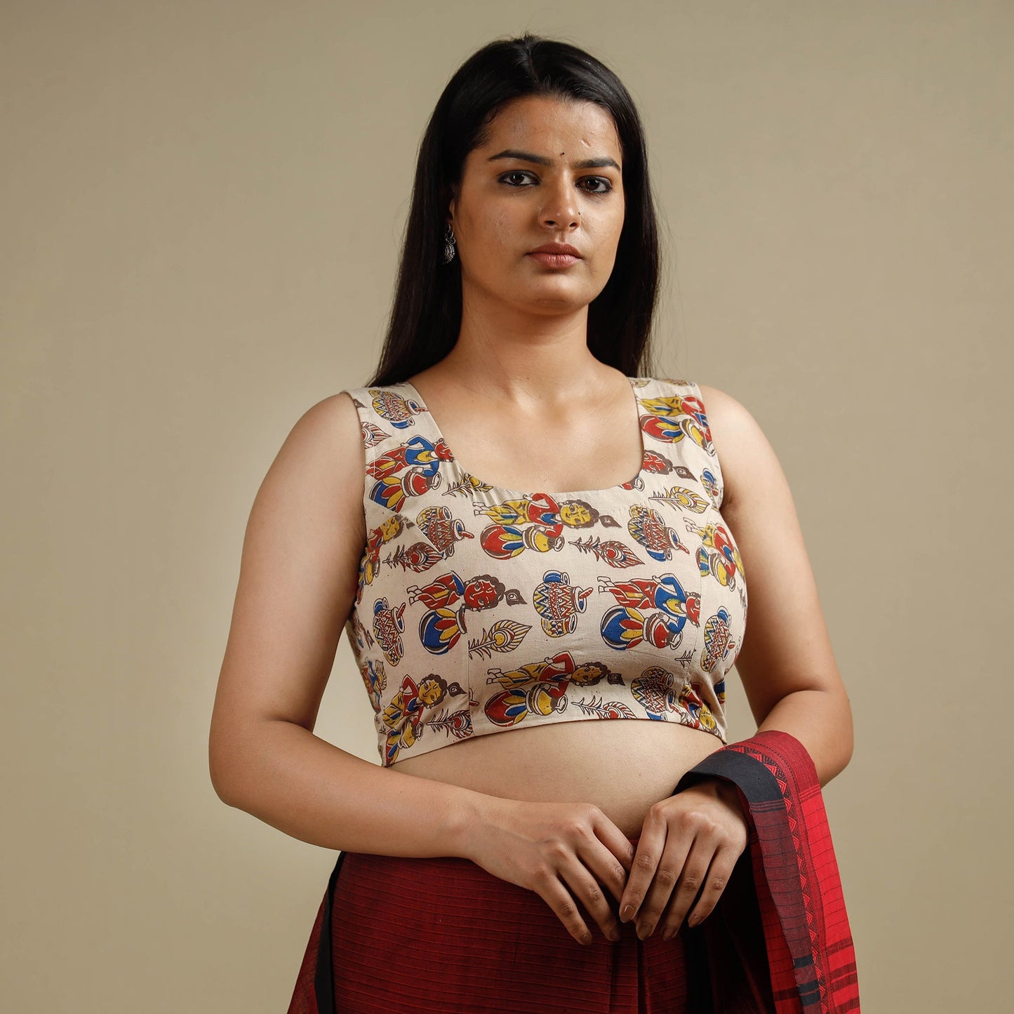 Kalamkari Stitched Blouse
