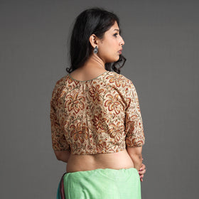 Buy Kalamkari Block Printed Cotton Stitched Blouse Online at iTokri.com