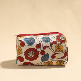  Kalamkari Printed Cotton Toiletry Pouch 03 