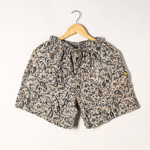  Kalamkari Block Printed Cotton Unisex Boxer/Shorts 