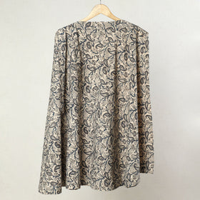 Beige - kalamkari printed cotton wrap around skirt 14