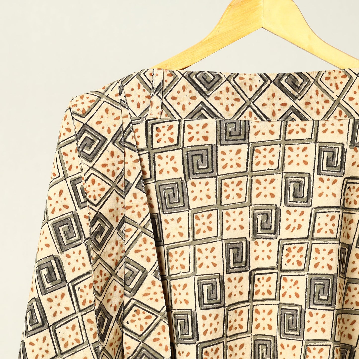  Kalamkari Block Printed Cotton Wrap Around Skirt at iTokri.com