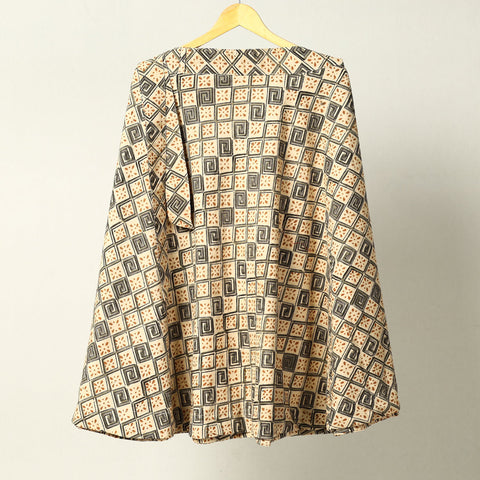  Kalamkari Block Printed Cotton Wrap Around Skirt at iTokri.com