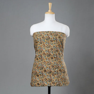 Buy Kalamkari Block Printed Sequin Work Cotton Kurta Material Online at itokri.com