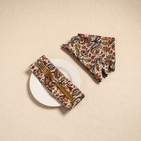 Kalamkari table napkin (set of 4) 34 - handcrafted