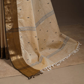 Beige - kandangi buti chettinad cotton saree with border 54