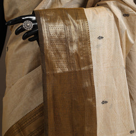 Beige - kandangi buti chettinad cotton saree with border 54