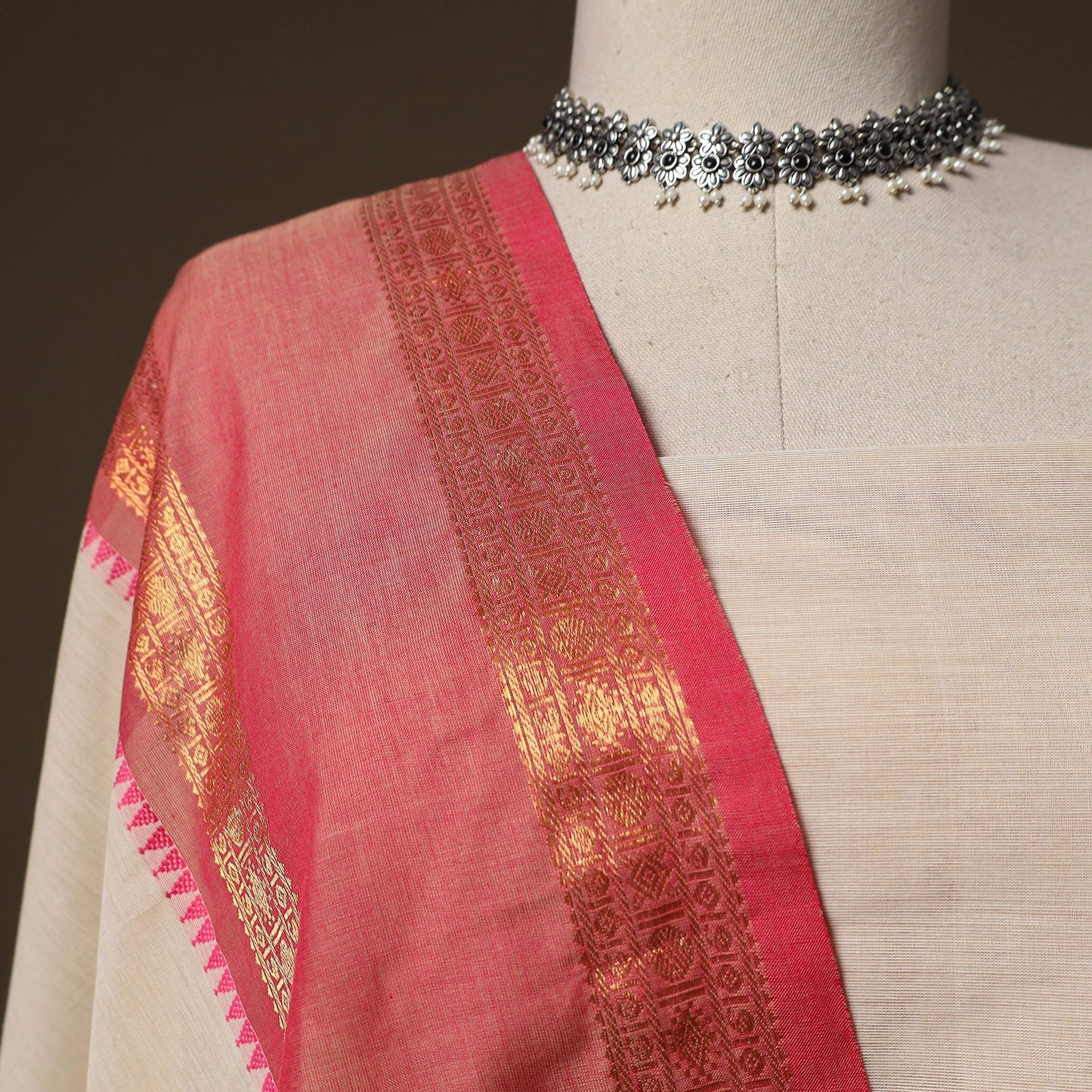 Kandangi chettinad cotton 2pc unstitched dress material 26