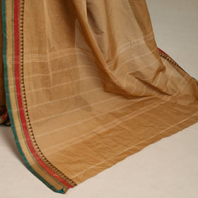 Beige - kandangi chettinad cotton saree with border 16