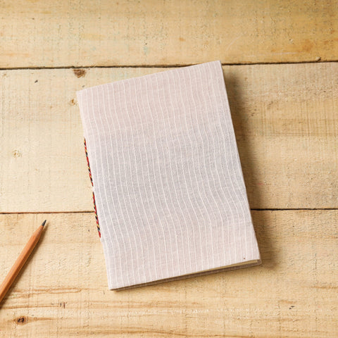     Kantha Stitch Fabric Cover Handmade Paper Notebook (7 x 5 in)   