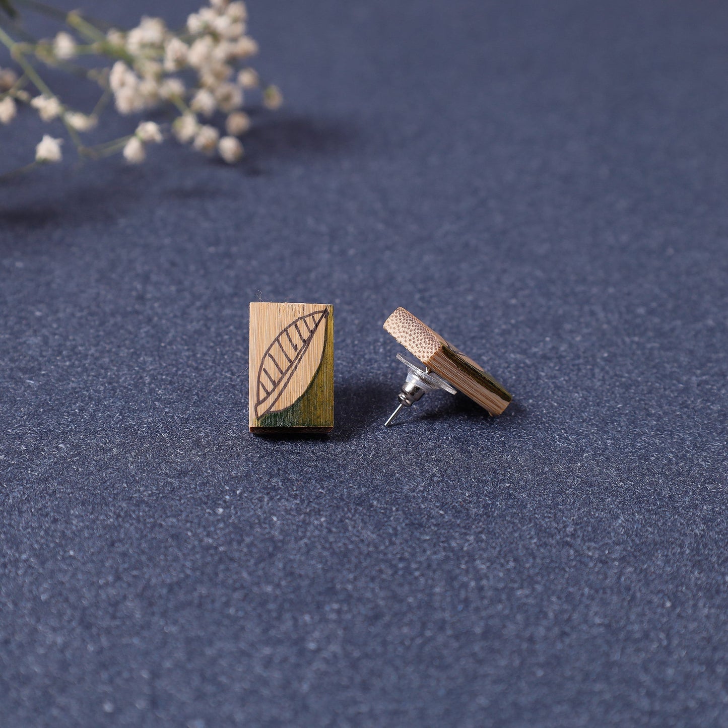 Bamboo Stud Earrings