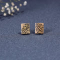  Kerala Mural Handpainted Bamboo Stud Earrings Online at iTokri.com