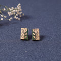  Kerala Hand Painted Bamboo Stud Earrings Online at iTokri.com