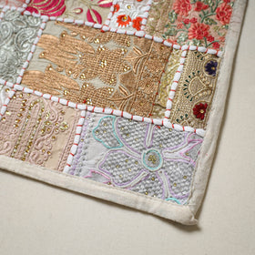 Khambadiya patchwork table mat (12 x 18 in) 14 - handcrafted