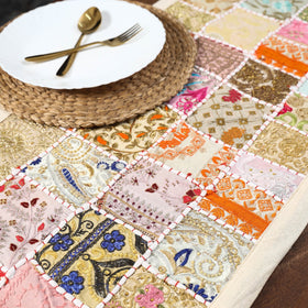 Khambadiya patchwork table runner (71 x 16 in) 03