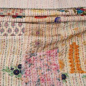 Khambadiya tagai patchwork quilt / gudri / blanket (108 x