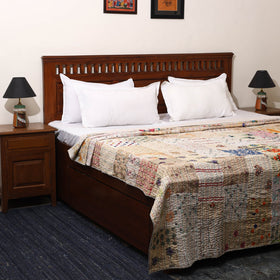 Khambadiya tagai patchwork quilt / gudri / blanket (108 x