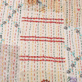 Khambadiya tagai patchwork quilt / gudri / blanket (108 x