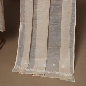 Kota doria chanderi semi stitched chikankari hand