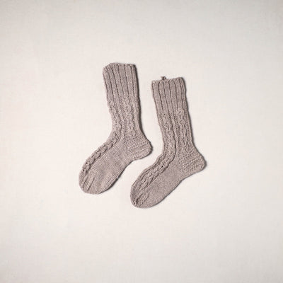 Beige - kullu karishma hand knitted angora x merino wool