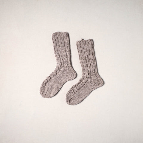 Beige - kullu karishma hand knitted angora x merino wool