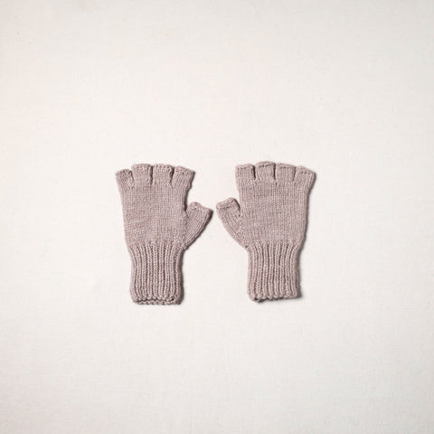 Beige - kullu karishma hand knitted merino wool gloves
