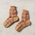  Beige Kumaun Hand Knitted Woolen Socks - Kids