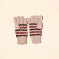 Beige Kumaun Hand Knitted Woollen Hand Gloves (Adult)