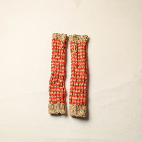  Beige Kumaun Hand Knitted Woolen Hand Warmer