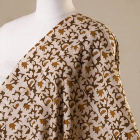 Beige - kutch batik cotton fabric 15 - handcrafted