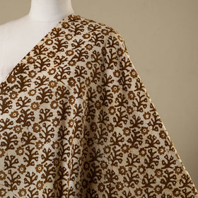 Beige - kutch batik cotton fabric 30 - handcrafted