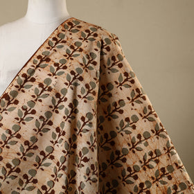 Beige - kutch batik cotton fabric 34 - handcrafted