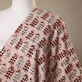 Beige - kutch batik cotton fabric 40 - handcrafted