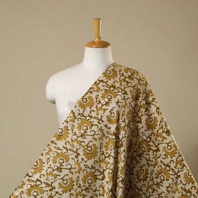 Beige - kutch batik cotton fabric 49 - handcrafted