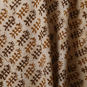 Beige - kutch batik cotton fabric 65 - handcrafted