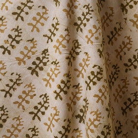 Beige - kutch batik cotton fabric 75 - handcrafted
