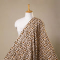 Beige - kutch batik cotton fabric 15 - handcrafted