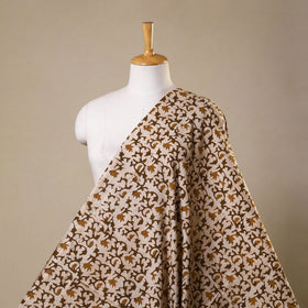 Beige - kutch batik cotton fabric 15 - handcrafted