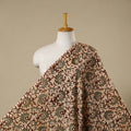 Beige - kutch batik cotton fabric 20 - handcrafted